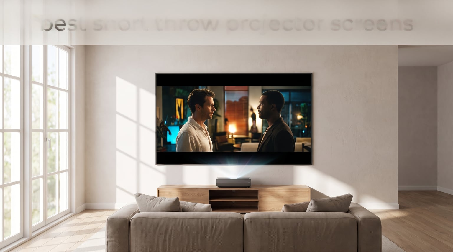 best short throw projector screens