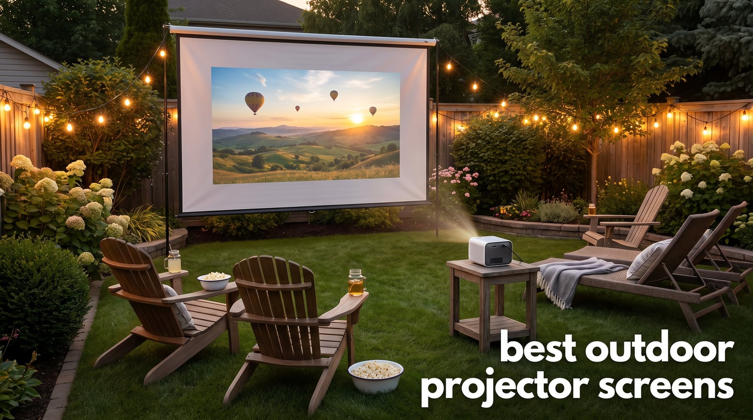best outdoor projector screens