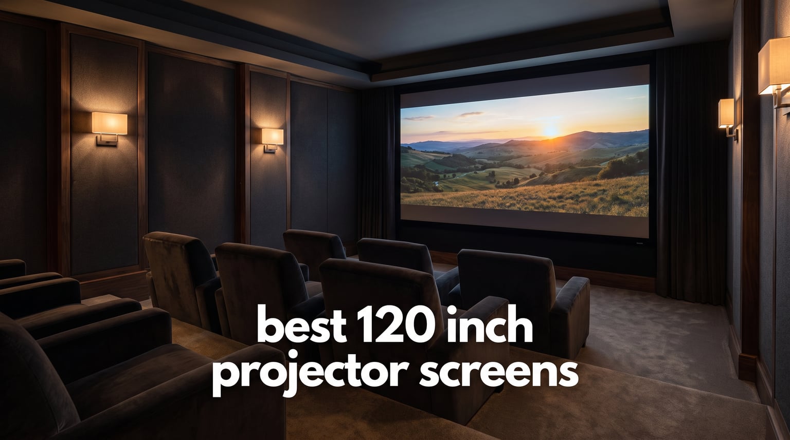 best 120 inch projector screens