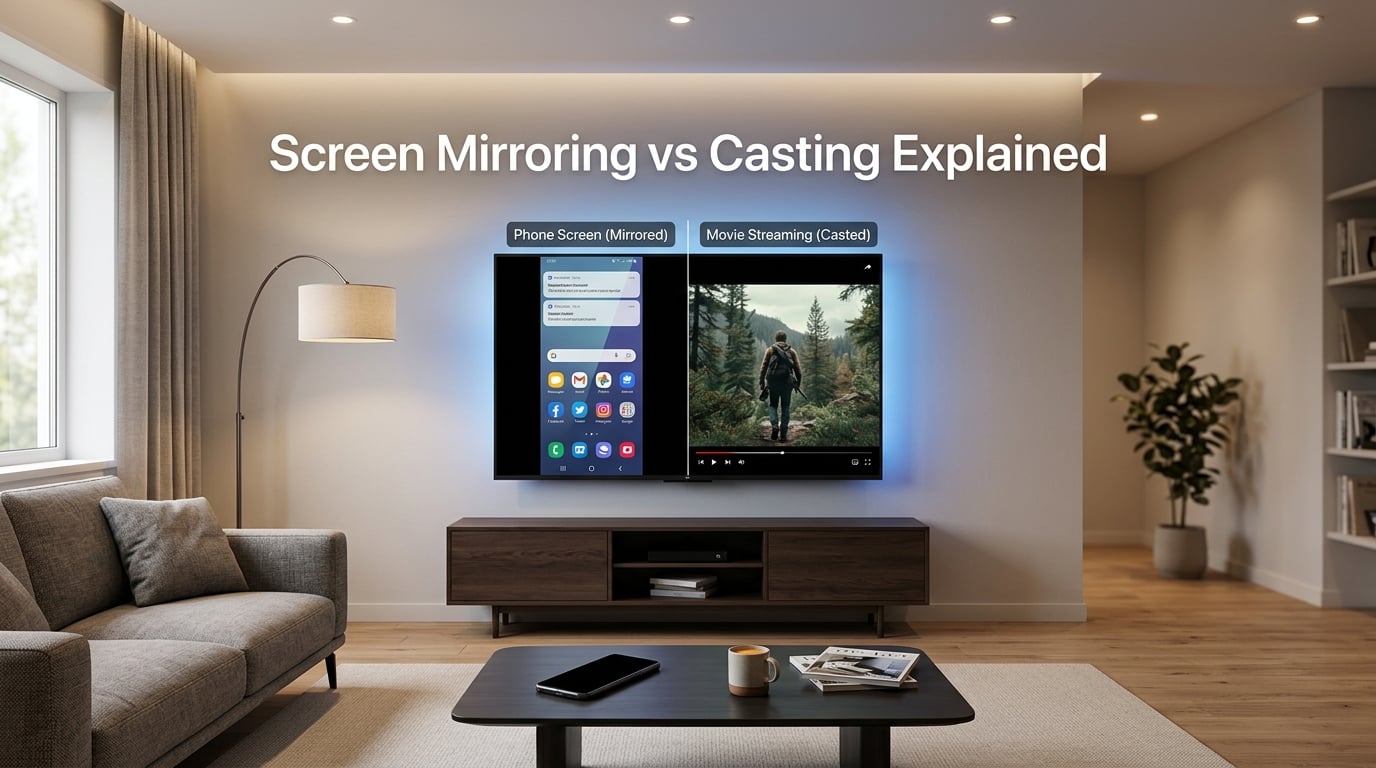 Screen Mirroring vs Casting Explained