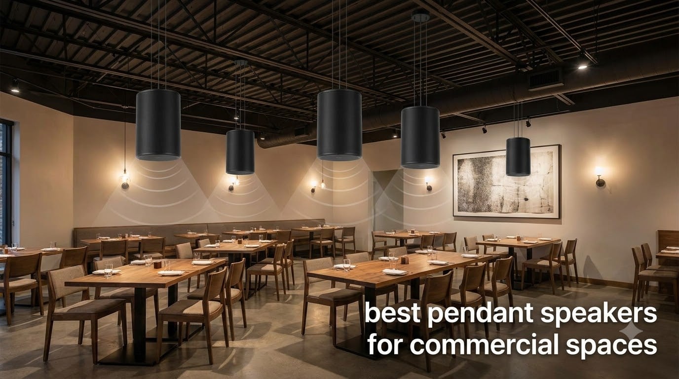 best pendant speakers for commercial spaces