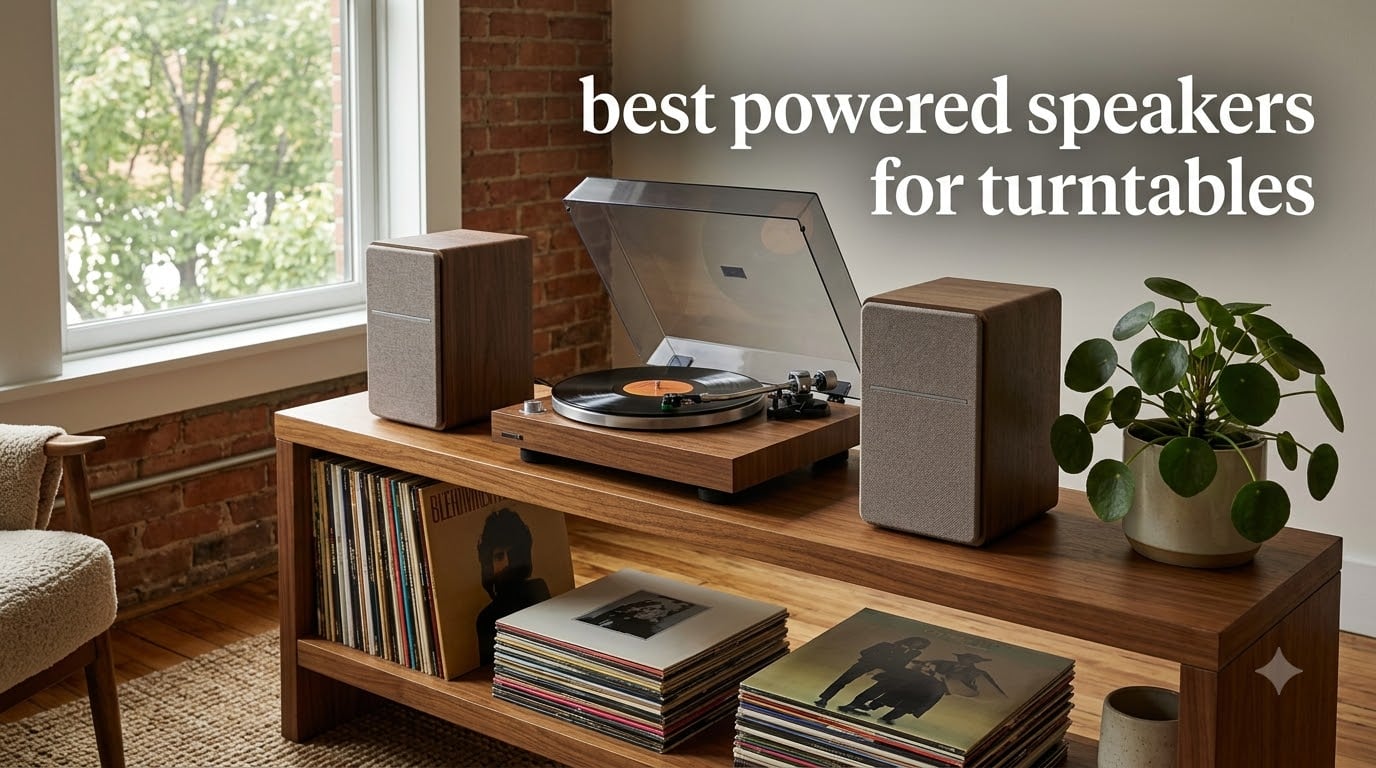 best powered speakers for turntables
