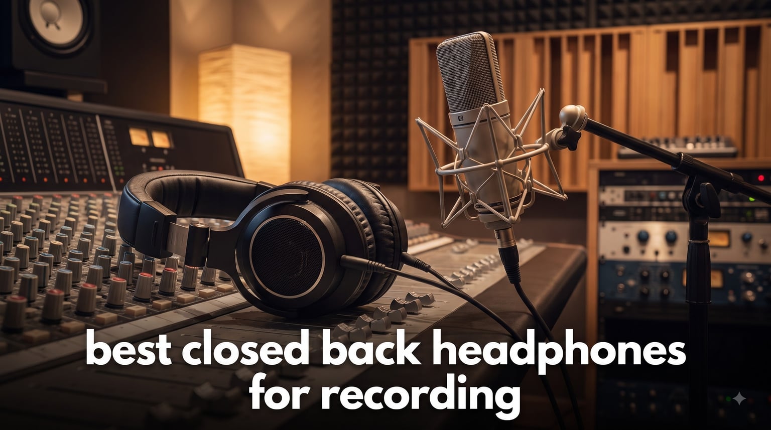 best closed back headphones for recording