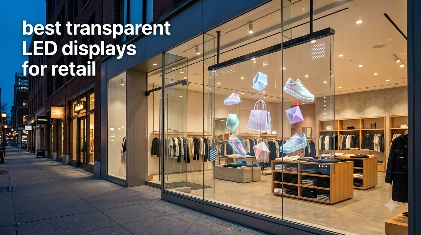 best transparent LED displays for retail