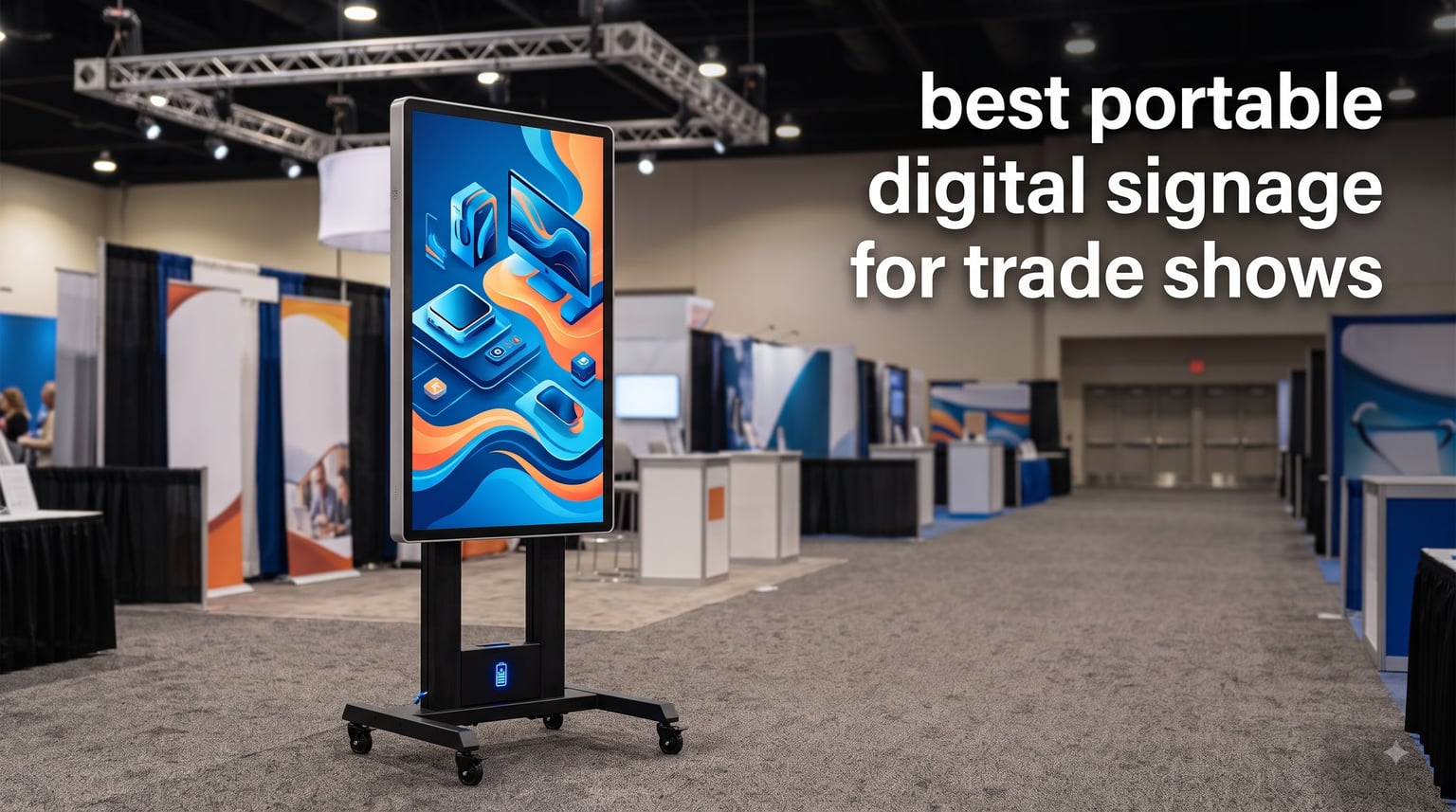 best portable digital signage for trade shows