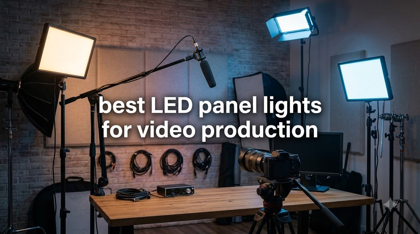 best LED panel lights for video production