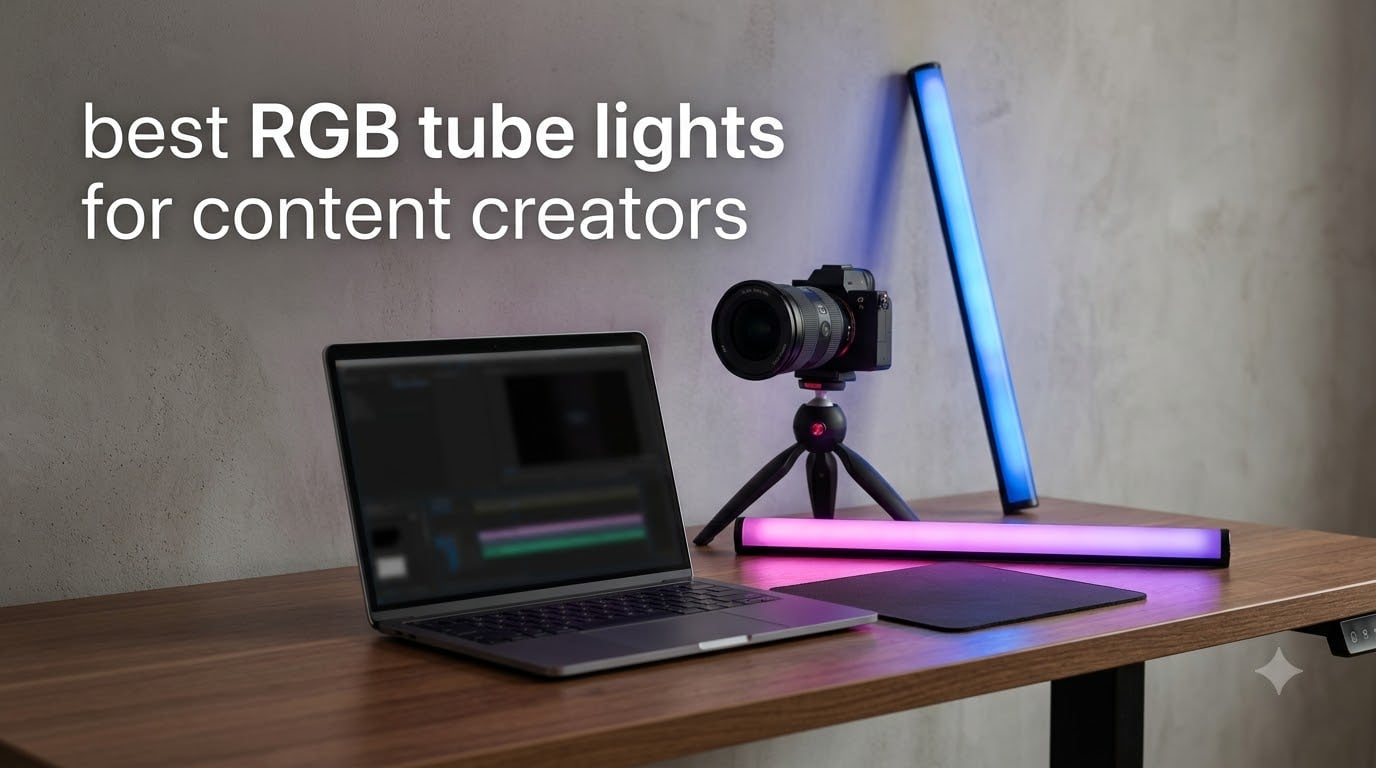 best RGB tube lights for content creators