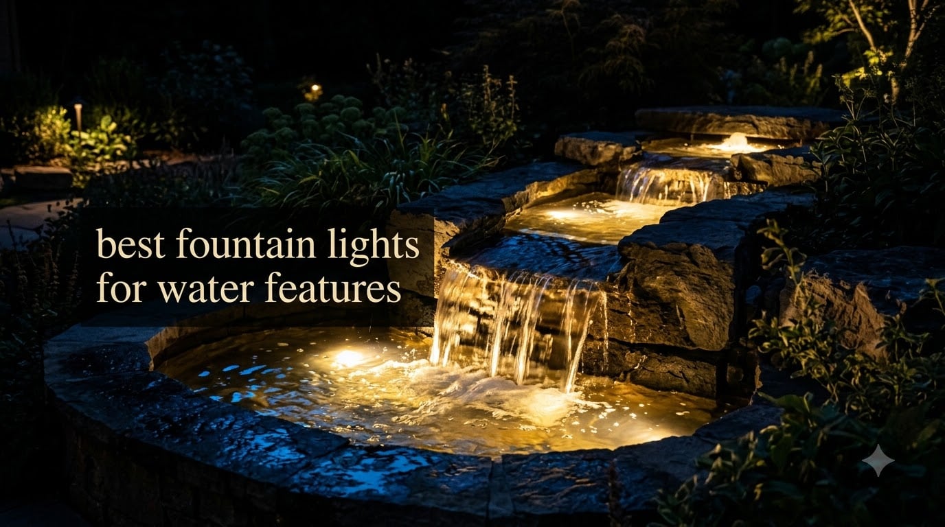 best fountain lights for water features
