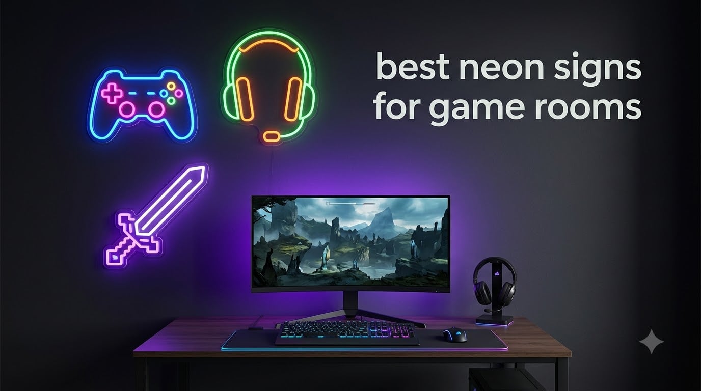 best neon signs for game rooms