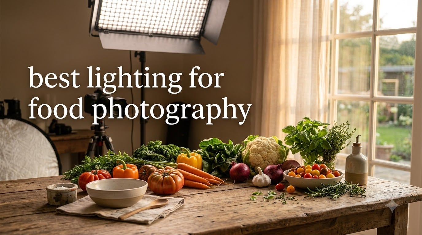 best lighting for food photography
