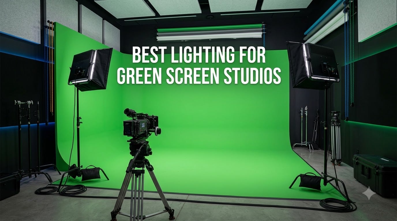 best lighting for green screen studios