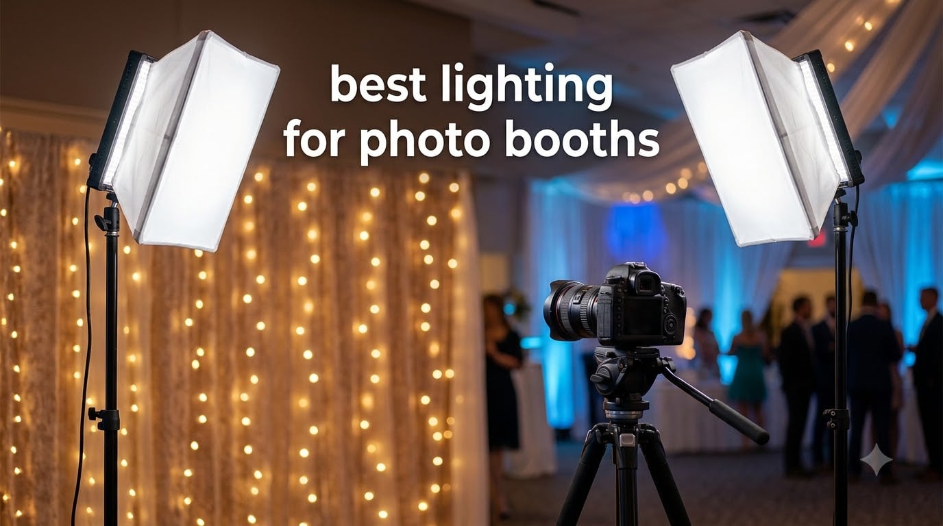 best lighting for photo booths