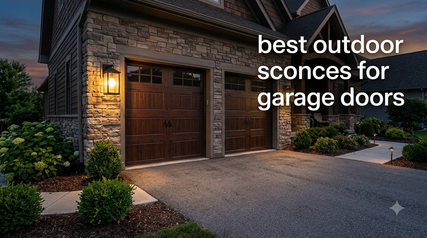 best outdoor sconces for garage doors