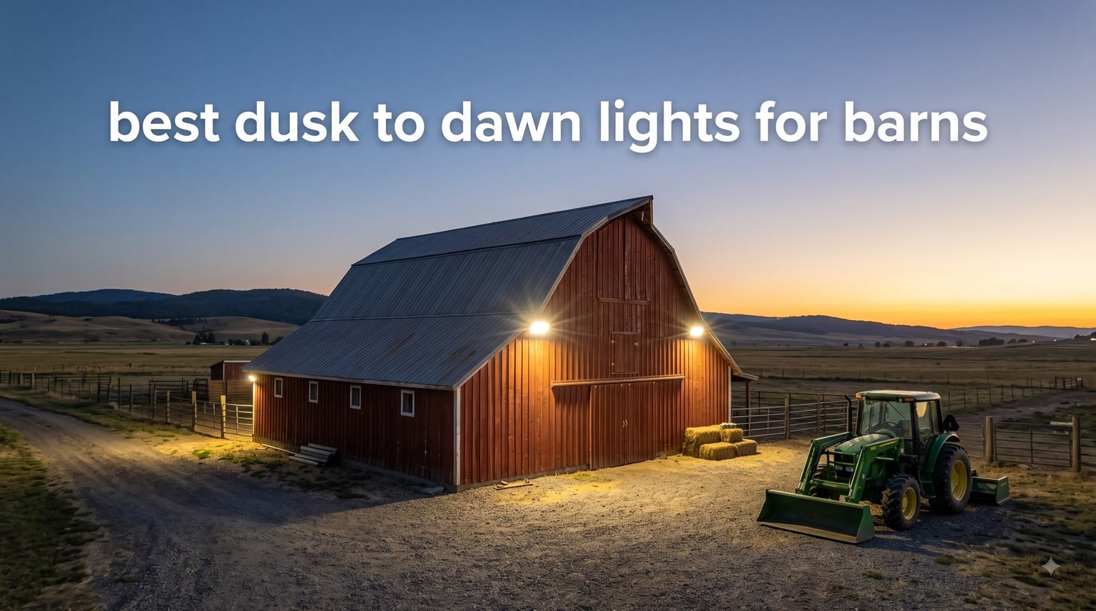 best dusk to dawn lights for barns