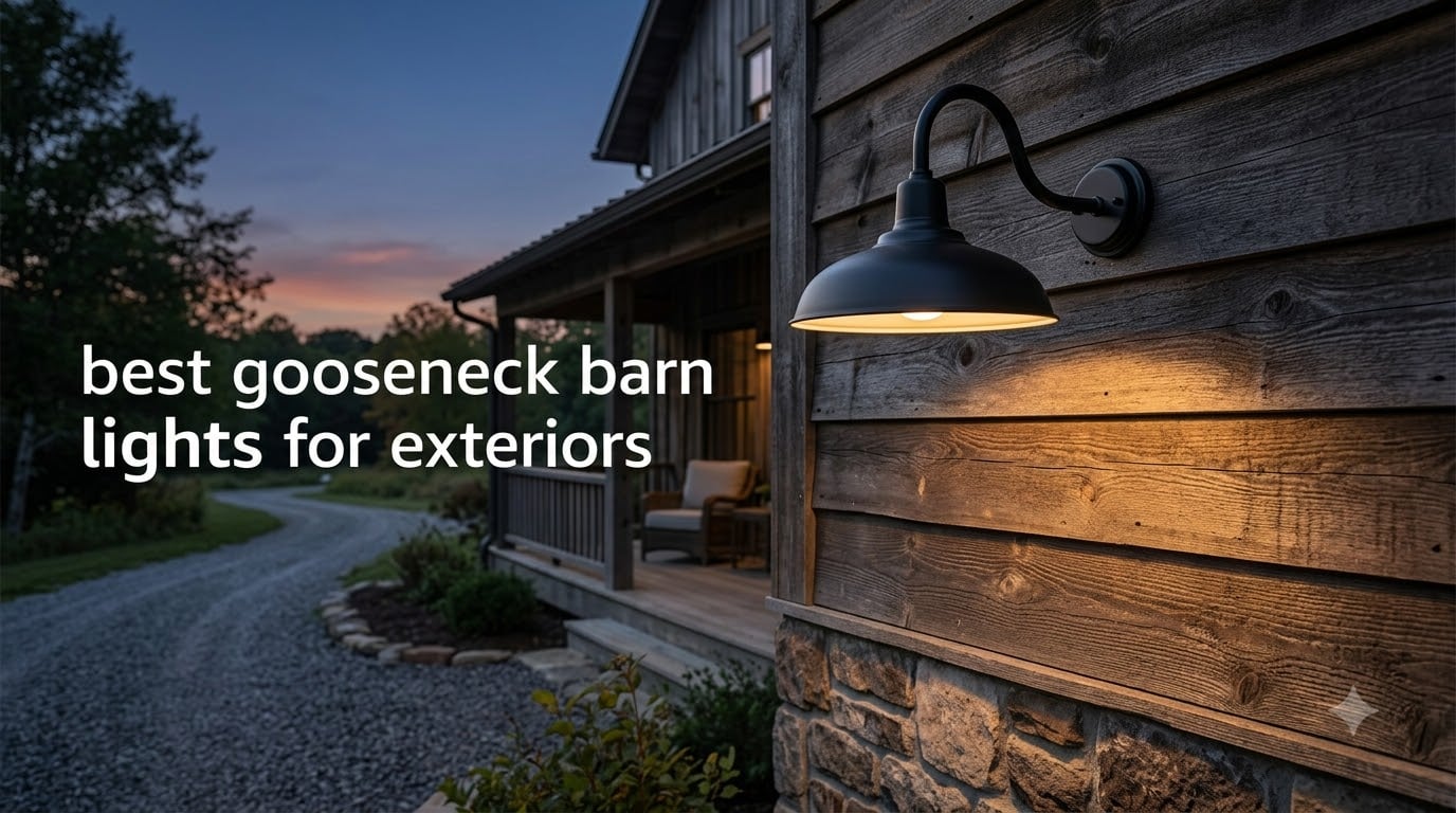best gooseneck barn lights for exteriors