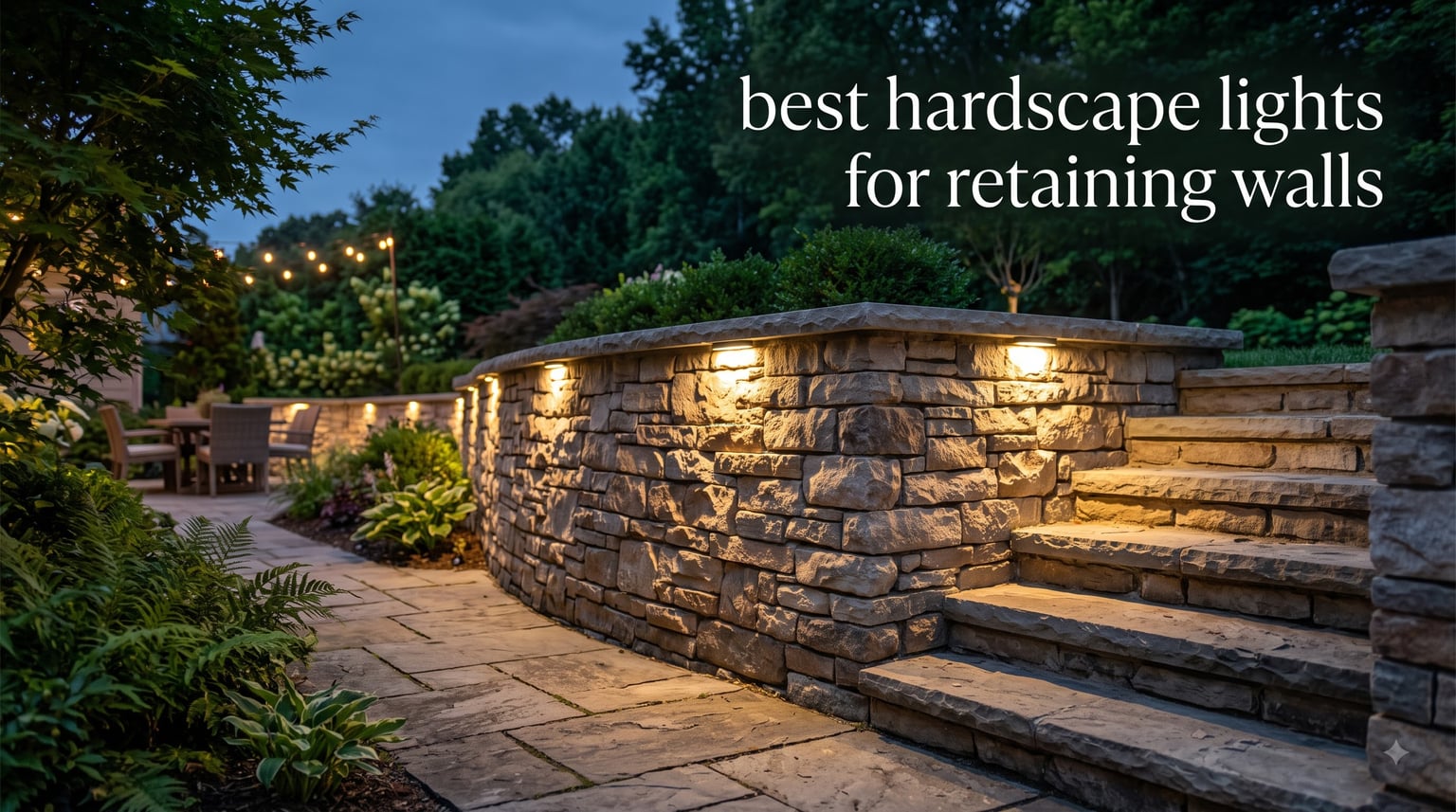 best hardscape lights for retaining walls