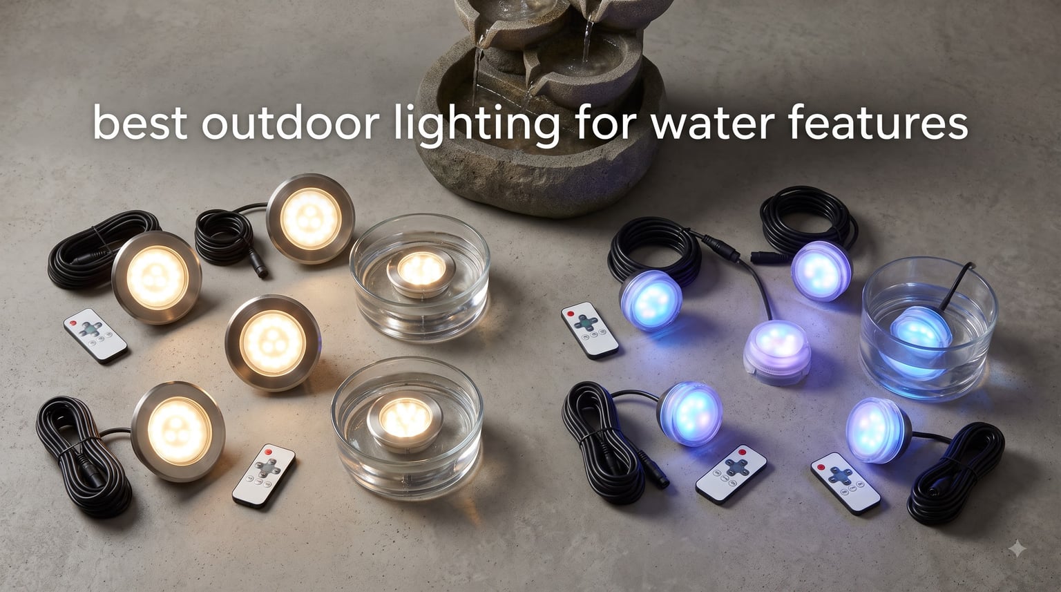 best outdoor lighting for water features