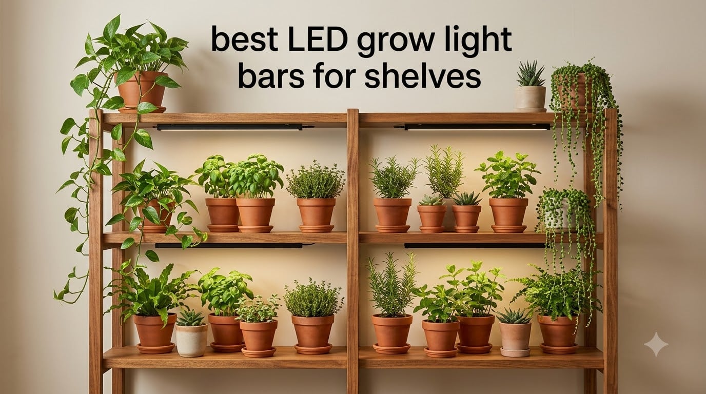 best LED grow light bars for shelves