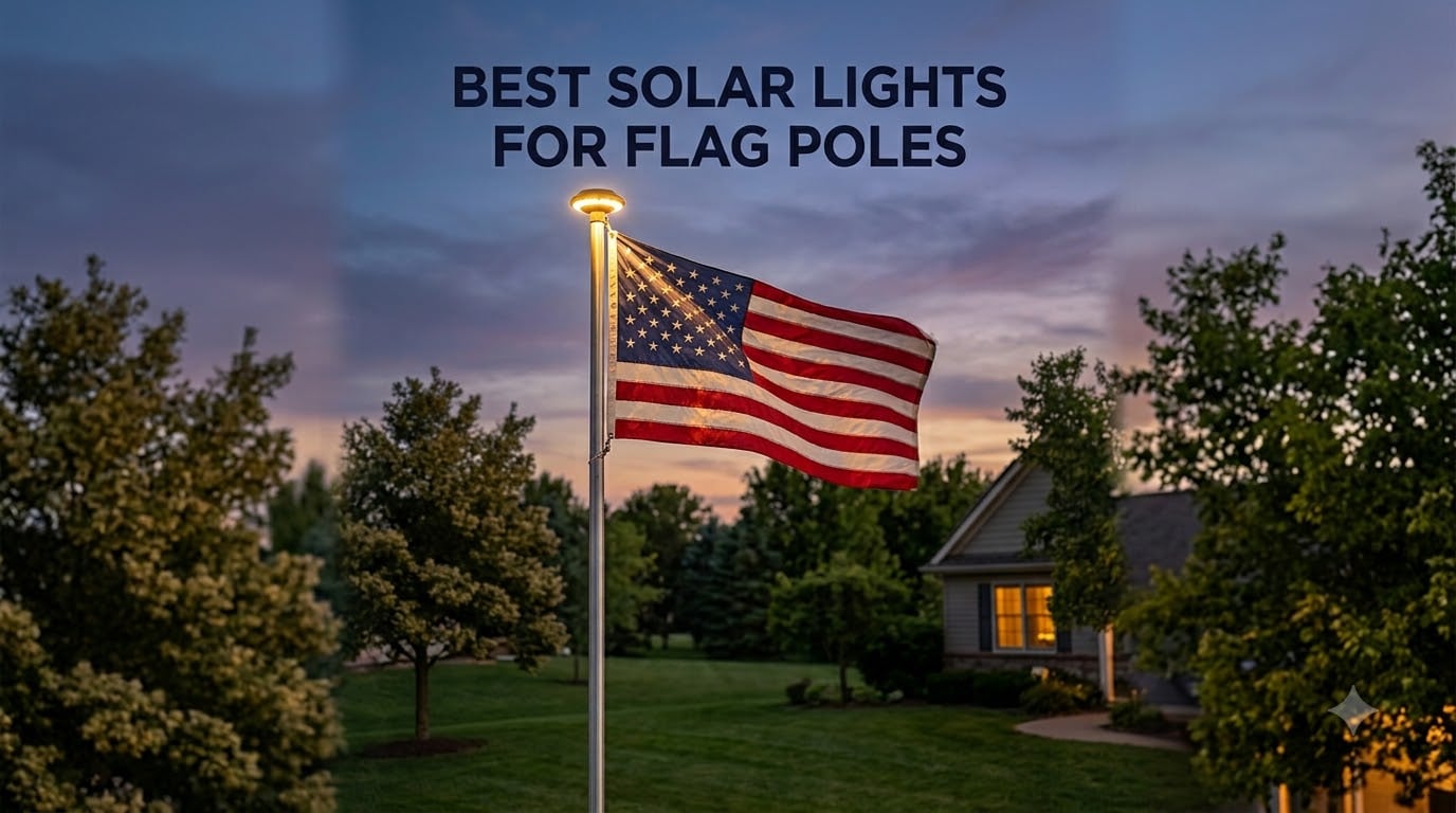 best solar lights for flag poles
