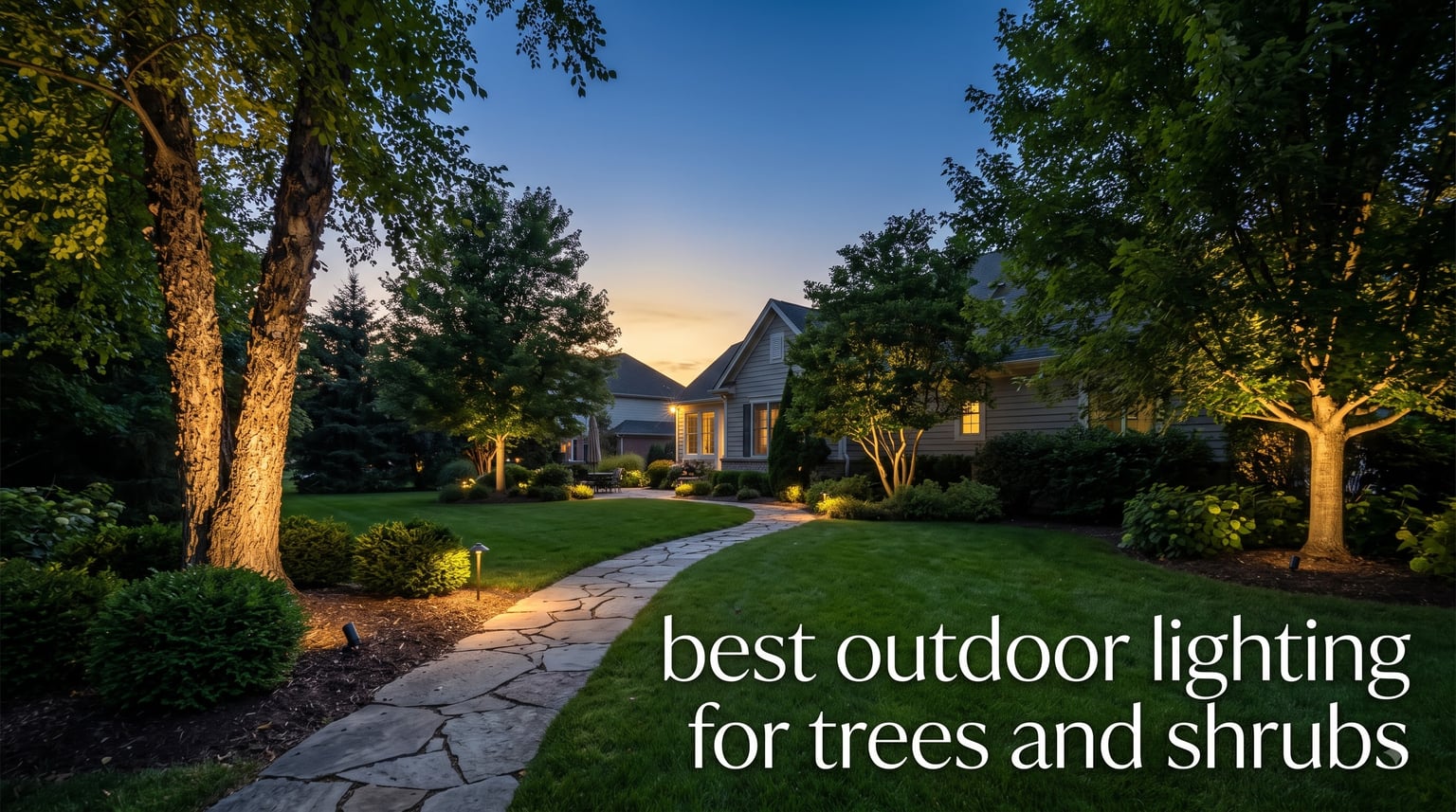best outdoor lighting for trees and shrubs