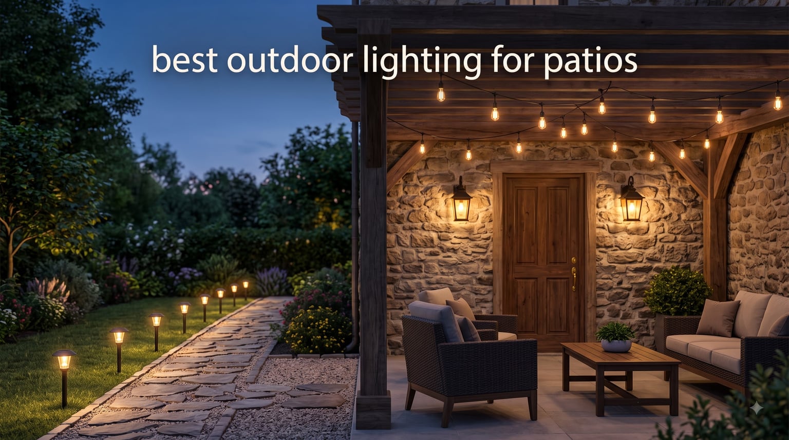 best outdoor lighting for patios