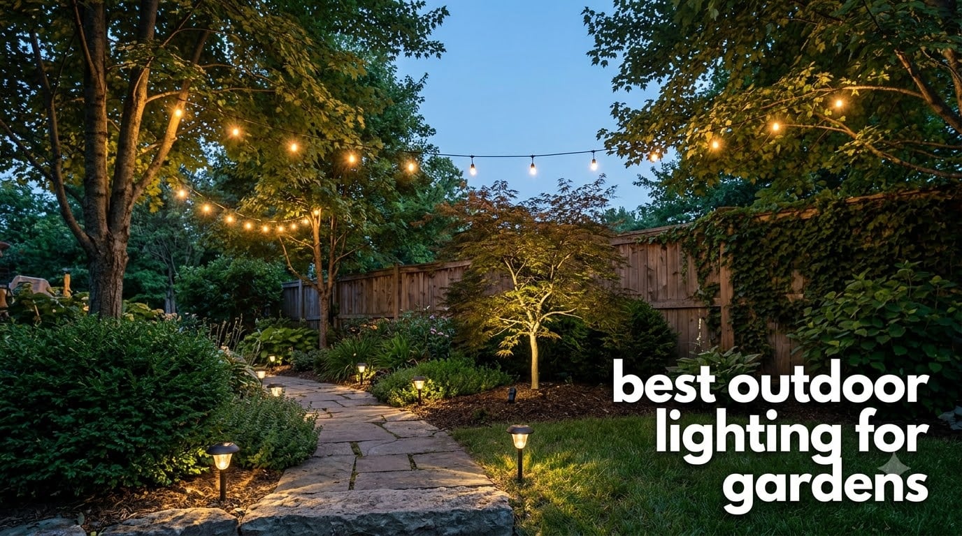 best outdoor lighting for gardens