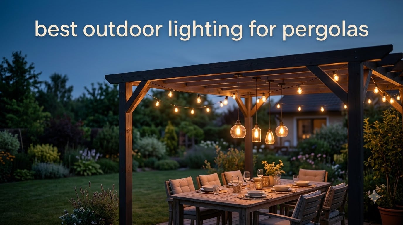 best outdoor lighting for pergolas