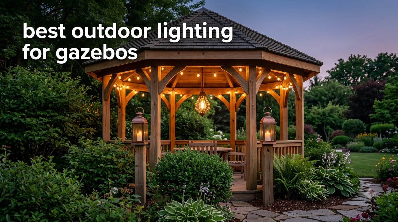 best outdoor lighting for gazebos