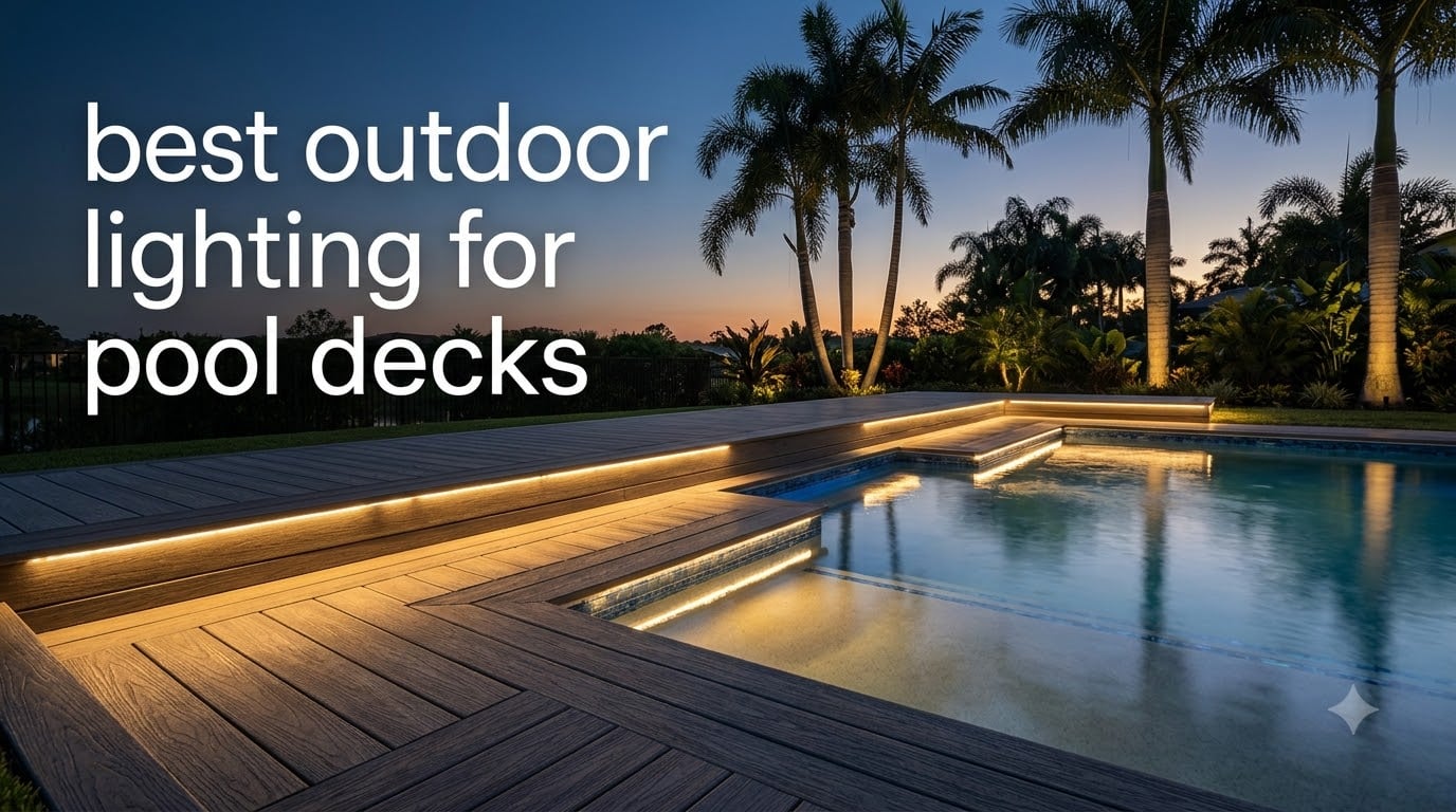 best outdoor lighting for pool decks