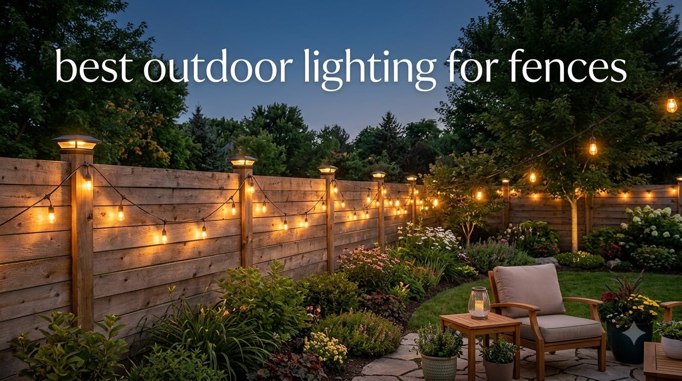 best outdoor lighting for fences