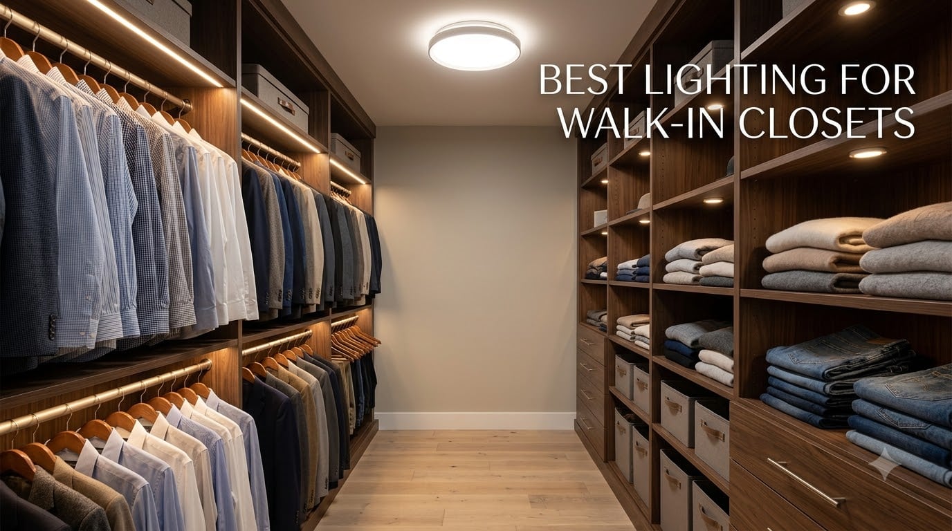 best lighting for walk-in closets