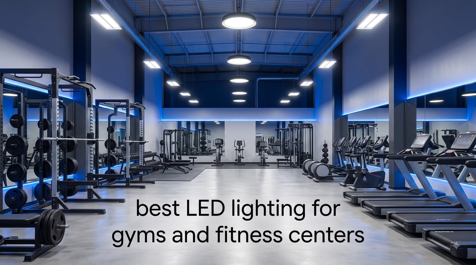 best LED lighting for gyms and fitness centers