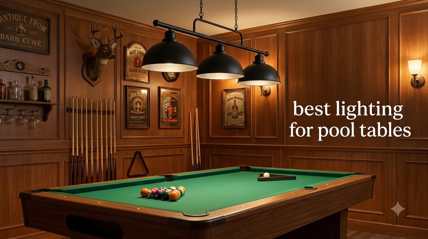 best lighting for pool tables