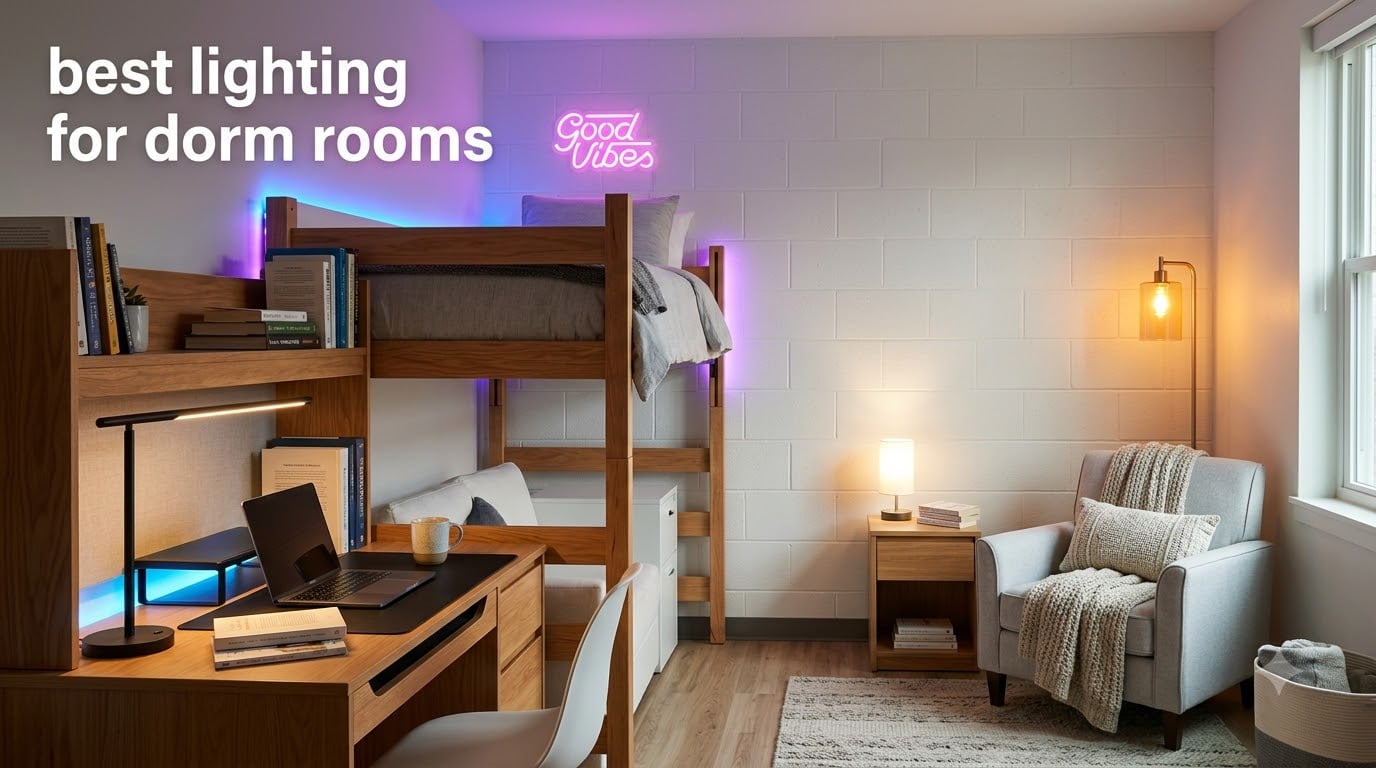 best lighting for dorm rooms