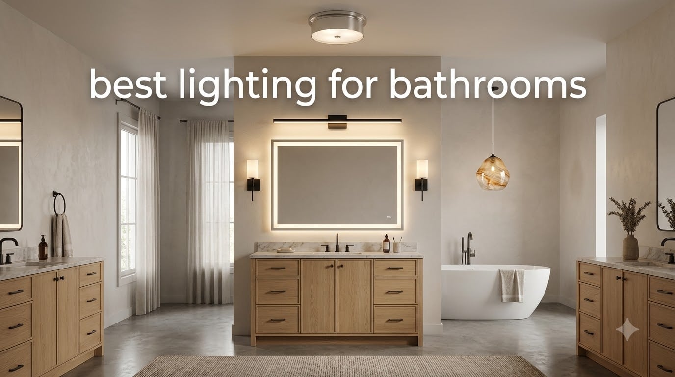 best lighting for bathrooms