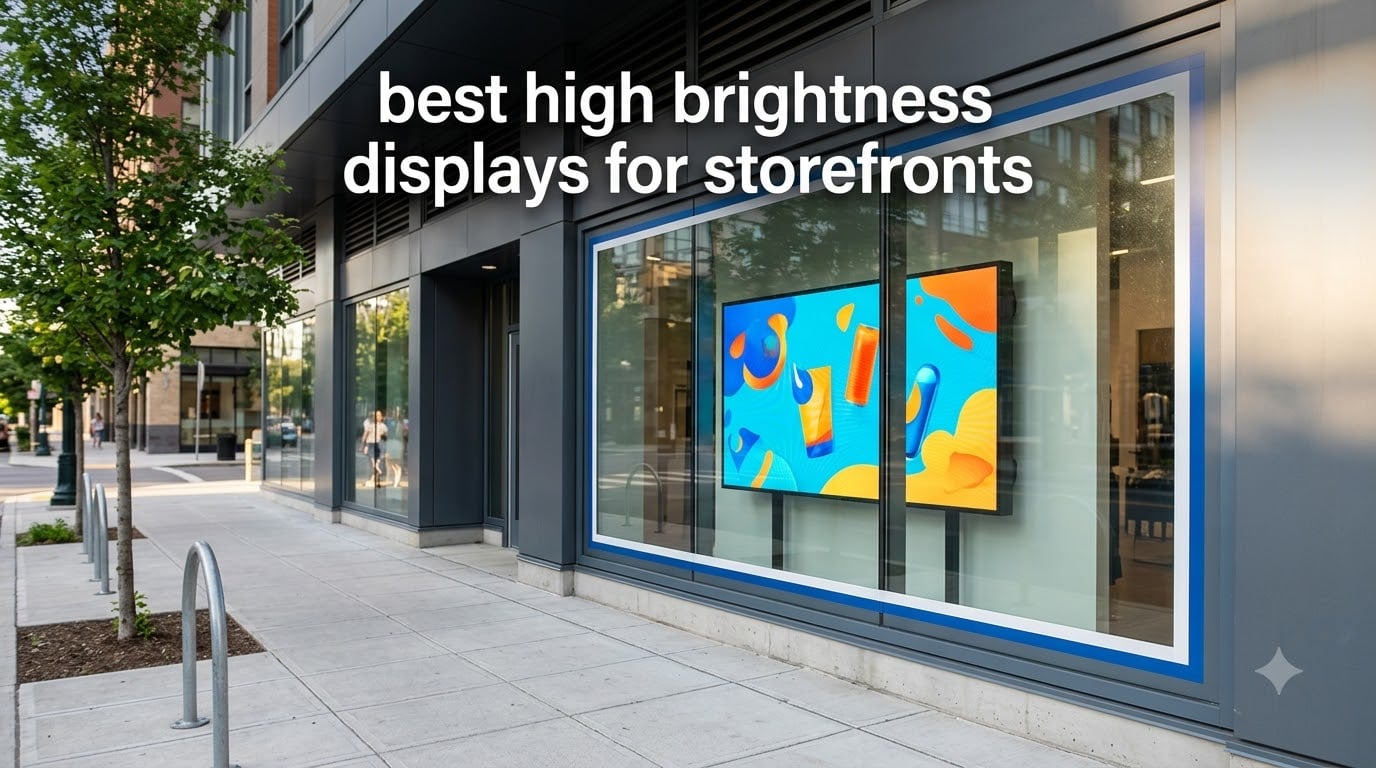 best high brightness displays for storefronts