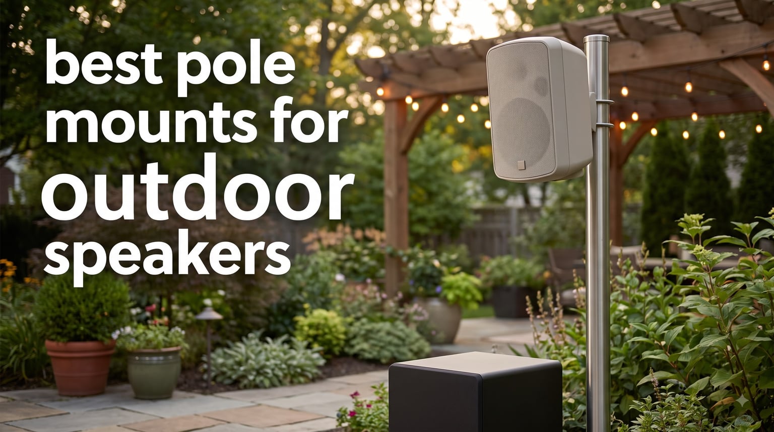 best pole mounts for outdoor speakers