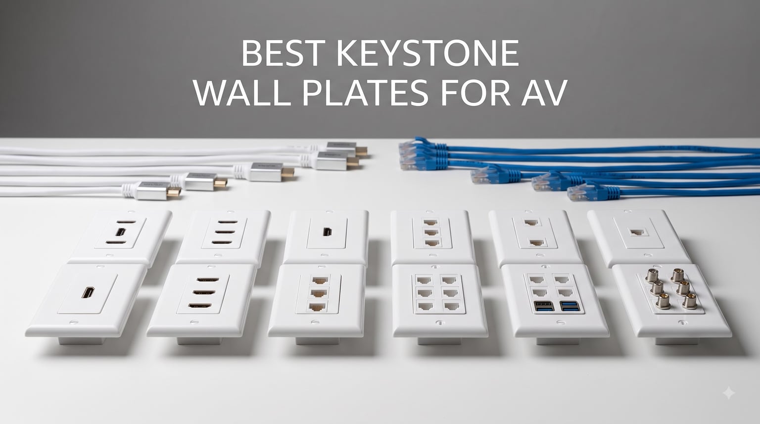 best keystone wall plates for AV