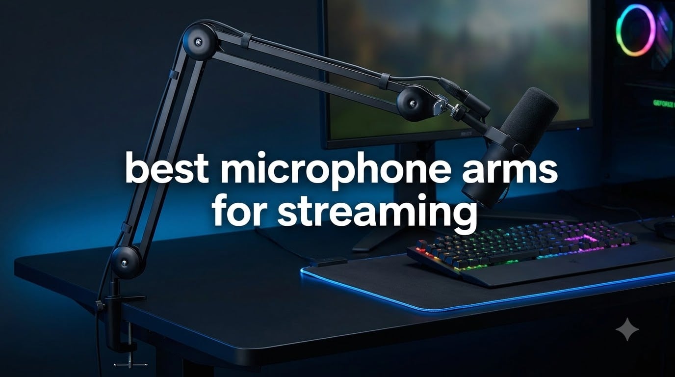 best microphone arms for streaming