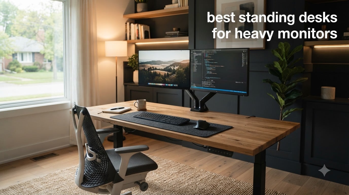 best standing desks for heavy monitors