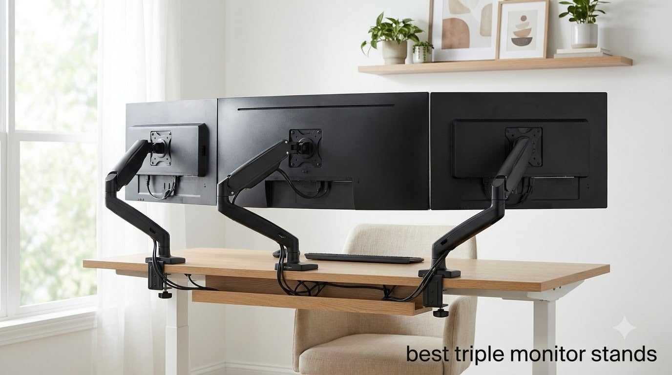 best triple monitor stands