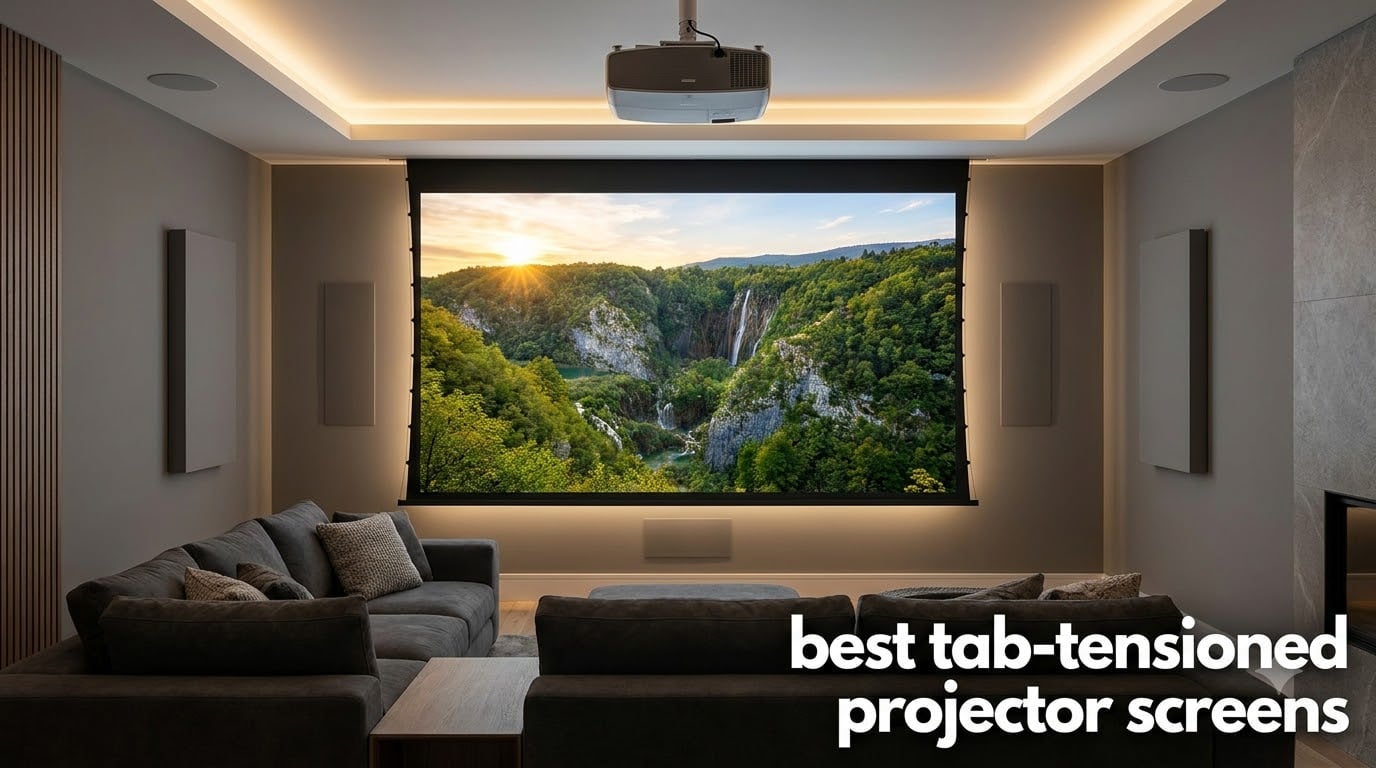 best tab-tensioned projector screens