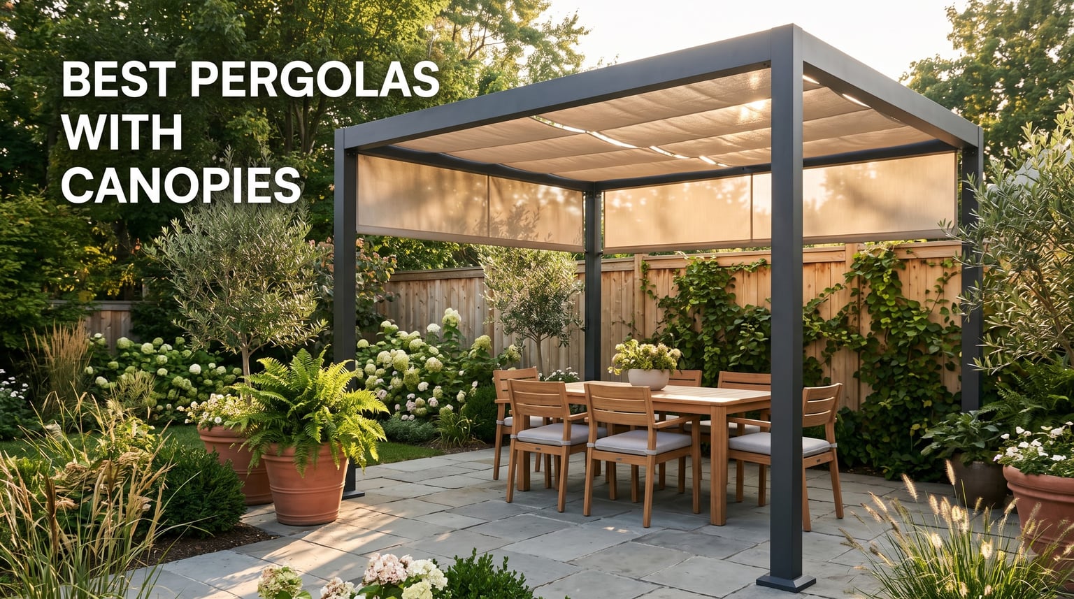 best pergolas with canopies