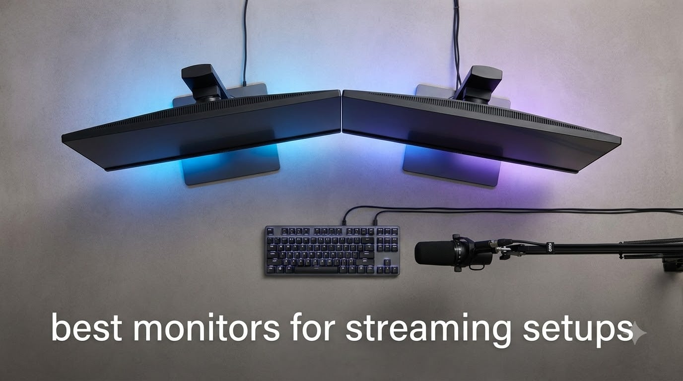 best monitors for streaming setups