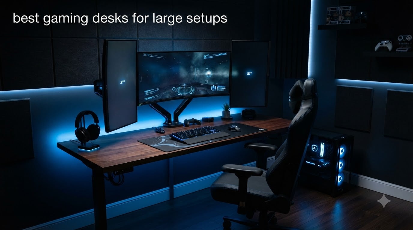 best gaming desks for large setups