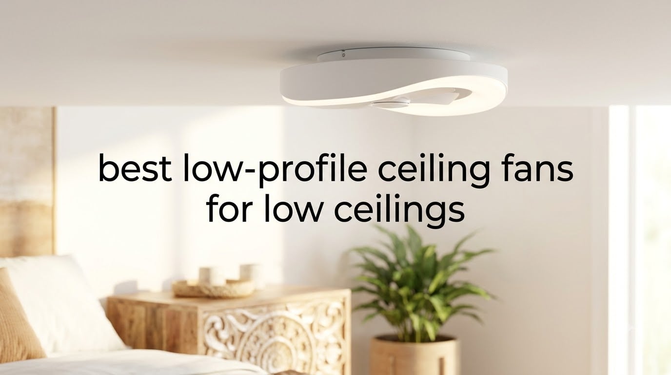 best low-profile ceiling fans for low ceilings