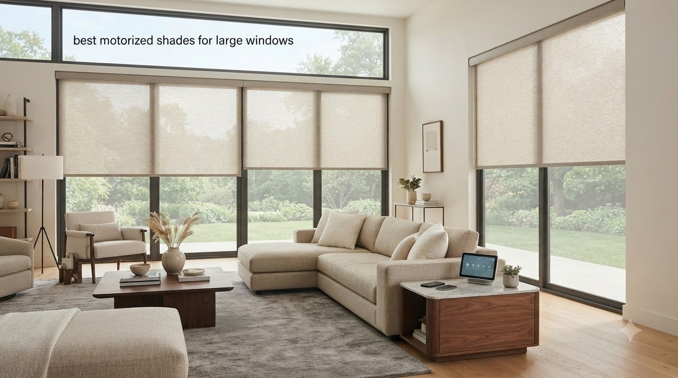 best motorized shades for large windows