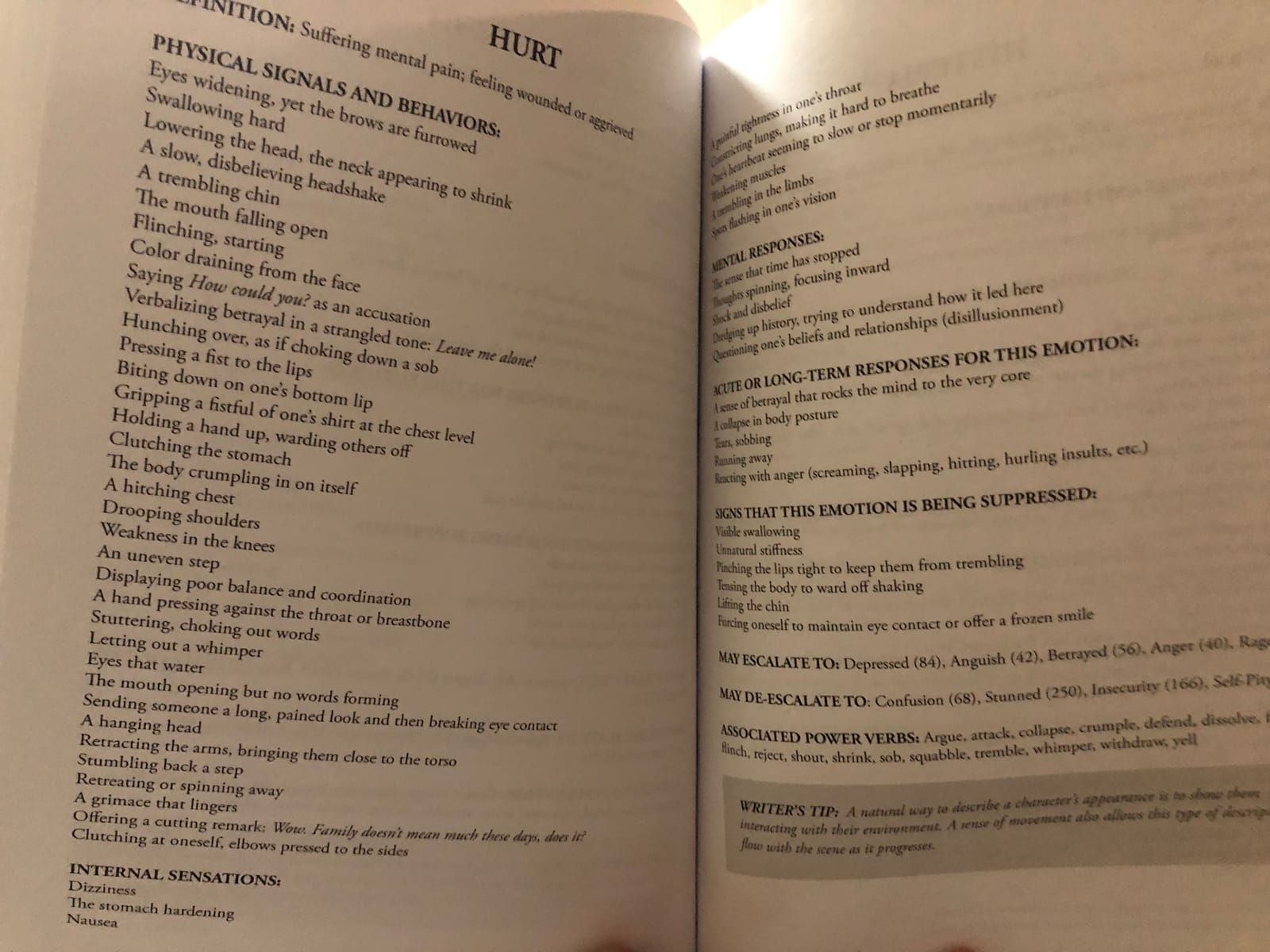 The Emotion Thesaurus: A Writer's Guide to Character Expression (Second Edition) (Writers Helping Writers Series) customer photo 2