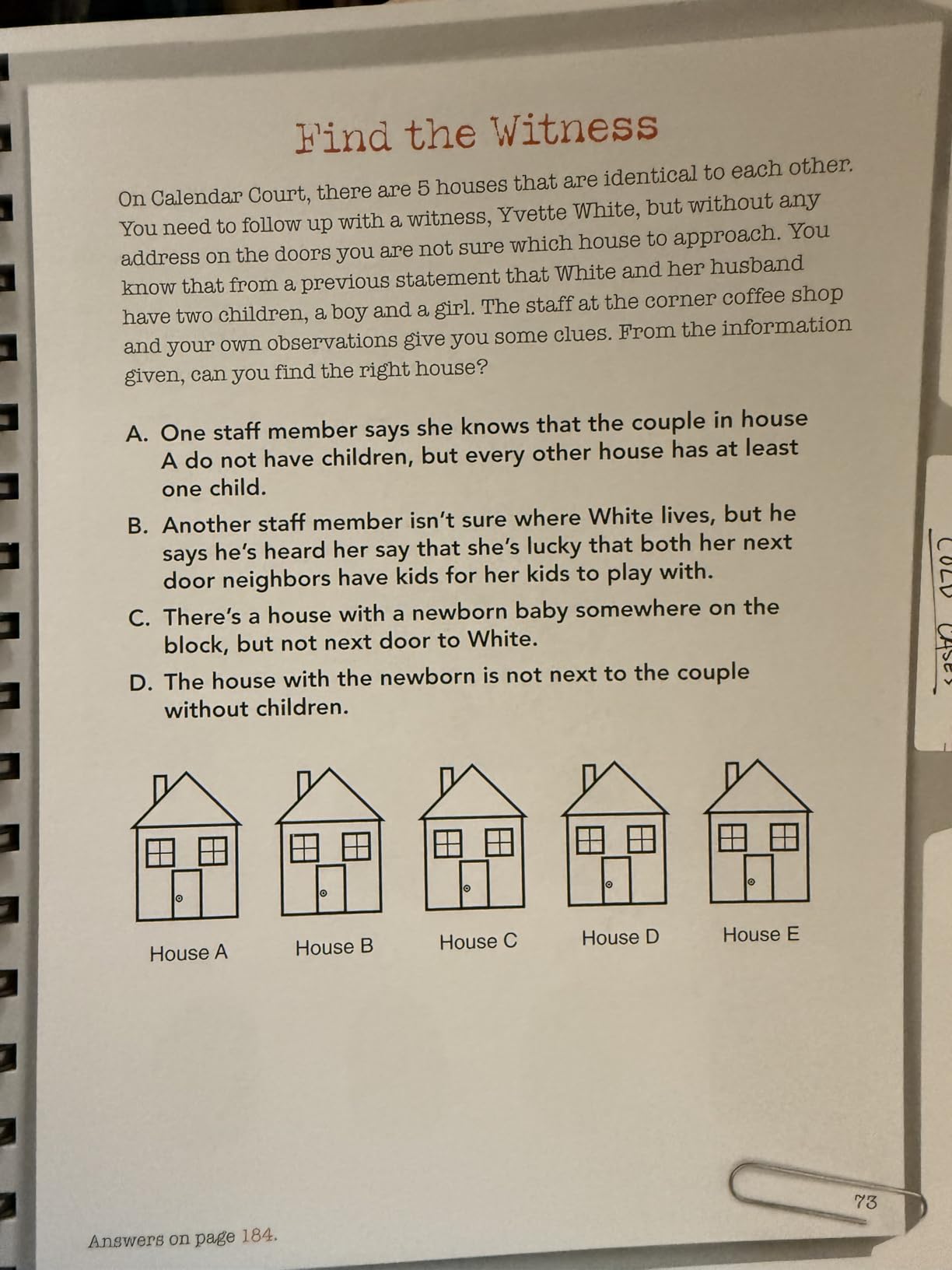 Brain Games - Cold Case Puzzles customer photo 1