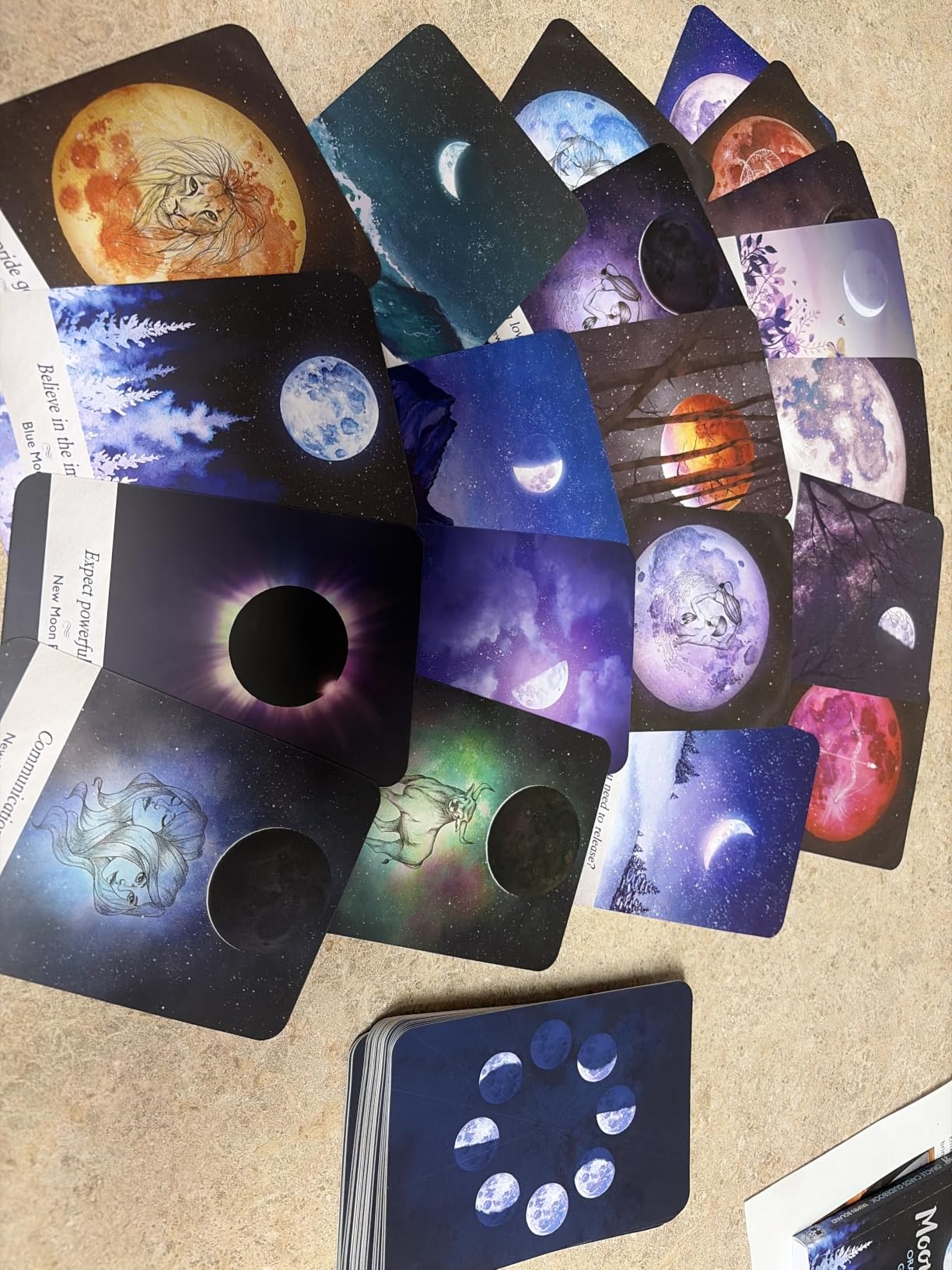 Moonology Oracle Cards: A 44-Card Moon Astrology Oracle Deck and Guidebook customer photo 2